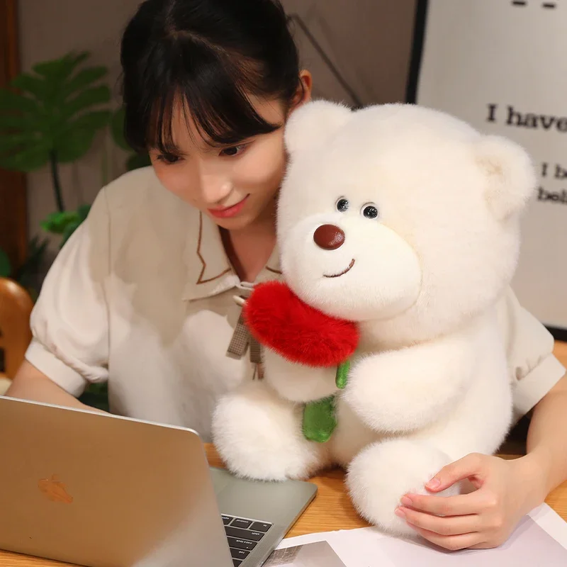 Плюшевые игрушки с милым медведем мягкая подушка сердечком милый подарок на день
