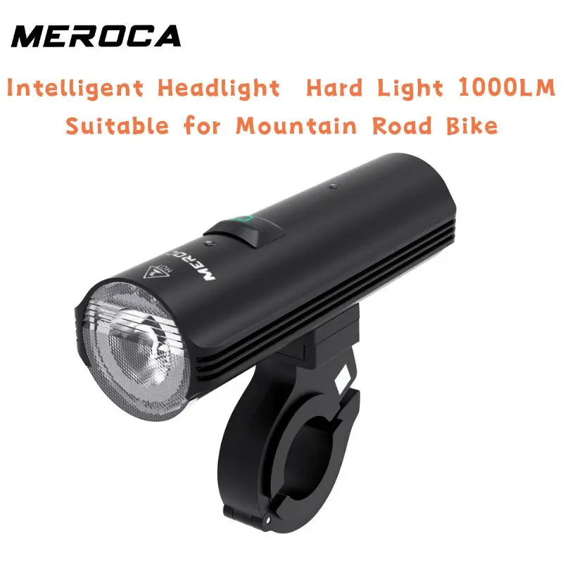 

MEROCA HM-1000 New Bicycle Intelligent Headlight Hard Light 1000LM Suitable for Mountain Road Bike Cycling Accessories