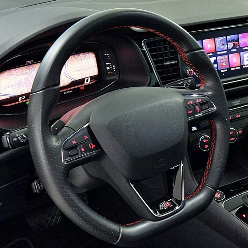 

Противооткатный искусственный кожаный автомобиль рулевое колесо крышки сиденья Leon Cupra R Leon ST Cupra Leon ST Cupra Ateca Cupra Ateca FR