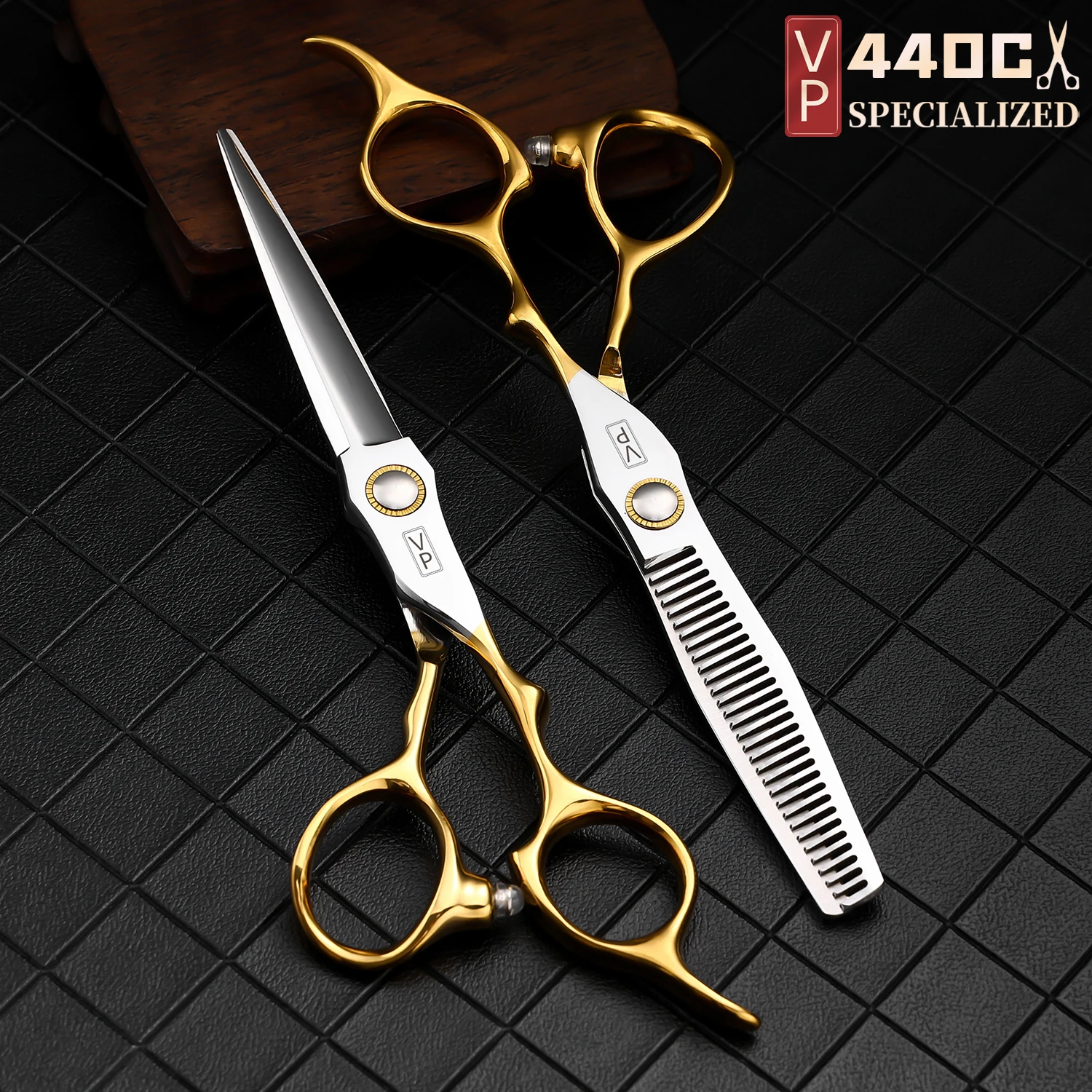 

VP Hairdresser's Scissors Barber Accessories Cutting 6.0 Inch Professional Hairdressing Scissors Salon Thinning Hair Shear Tool