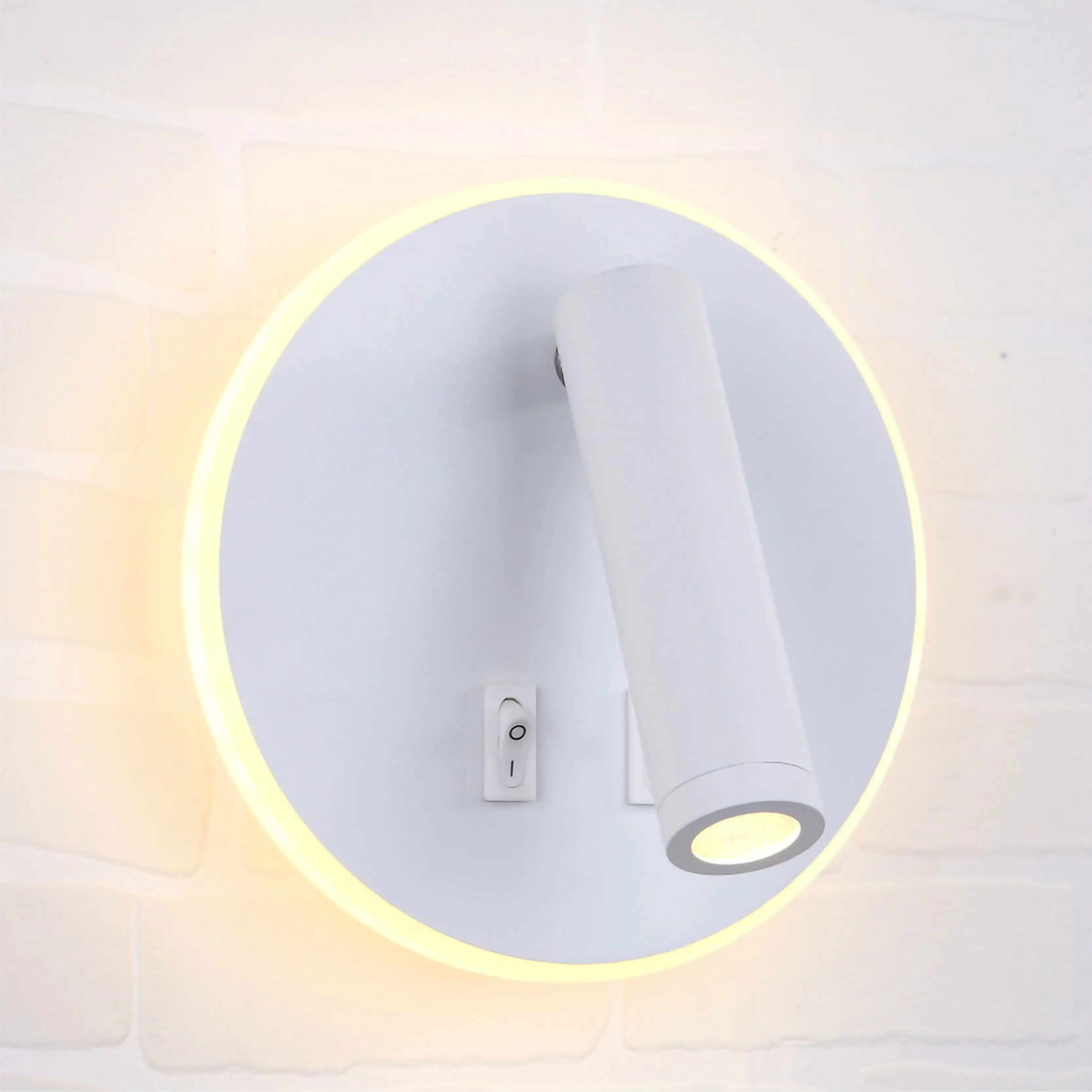 

Nordic Bedside Wall Lamp Minimalist Acrylic Corridor Background Decor Lights Adjustable Reading Light For Living Room/Bedroom