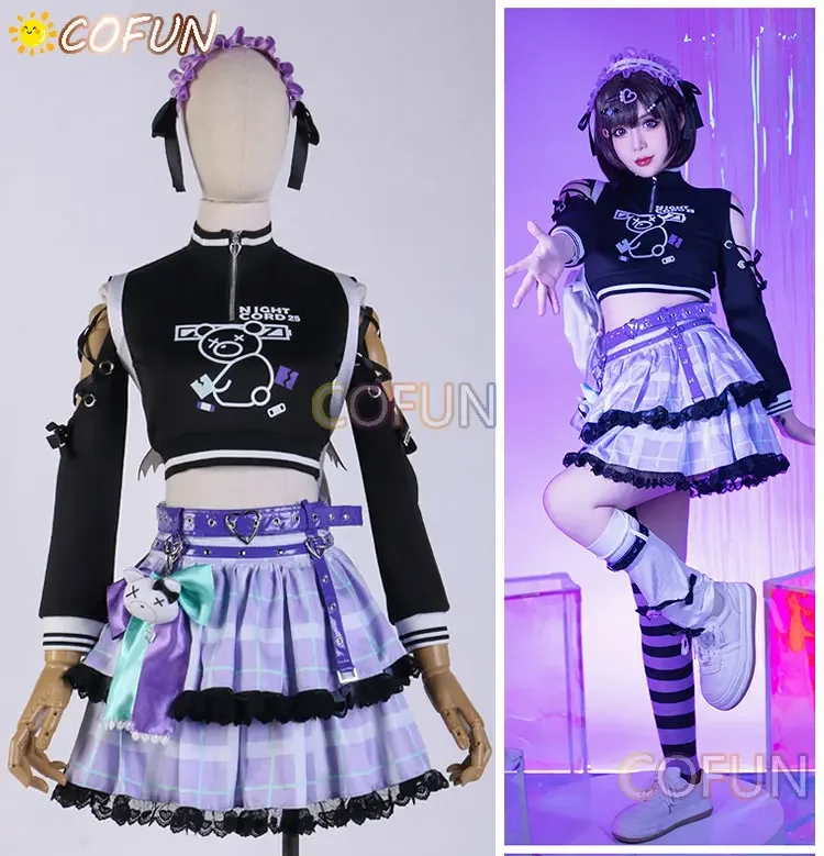 COFUN Project Sekai Colorful Stage Feat 25:00 At Nightcord Shinonome Ena Одежда Аниме Косплей Костюмы JK Униформа