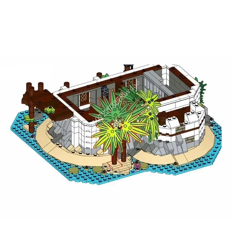 2979 шт. MOC Pirate Barracuda Bay Series Forbidden Island Building Block Технические кирпичи DIY Сборка