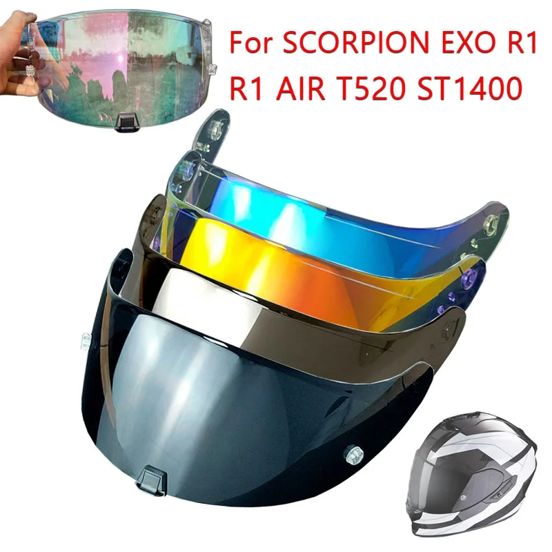 R1 козырек комплект из двух частей для скорпиона EXO козырьки Casco гальванические