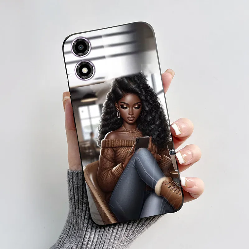 Чехол для Motorola Moto E14 чехол с милым котом сердечком мультяшным рисунком 6 56 дюйма