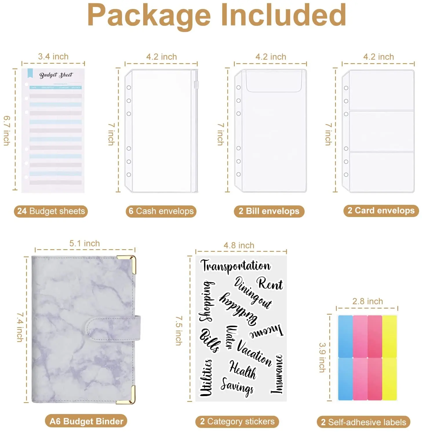 45 шт. бумажные конверты на молнии для экономии денег