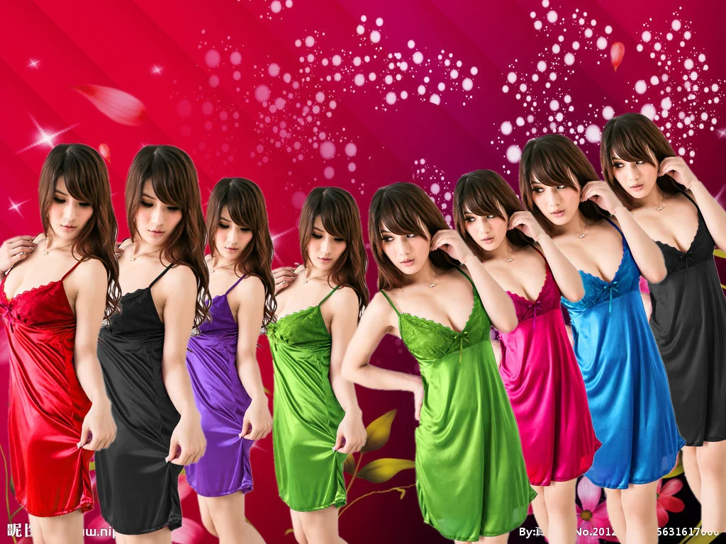 

sexy underwear pajamas Womens lingerie nightdress Ladies Intimates home suspender nightdress