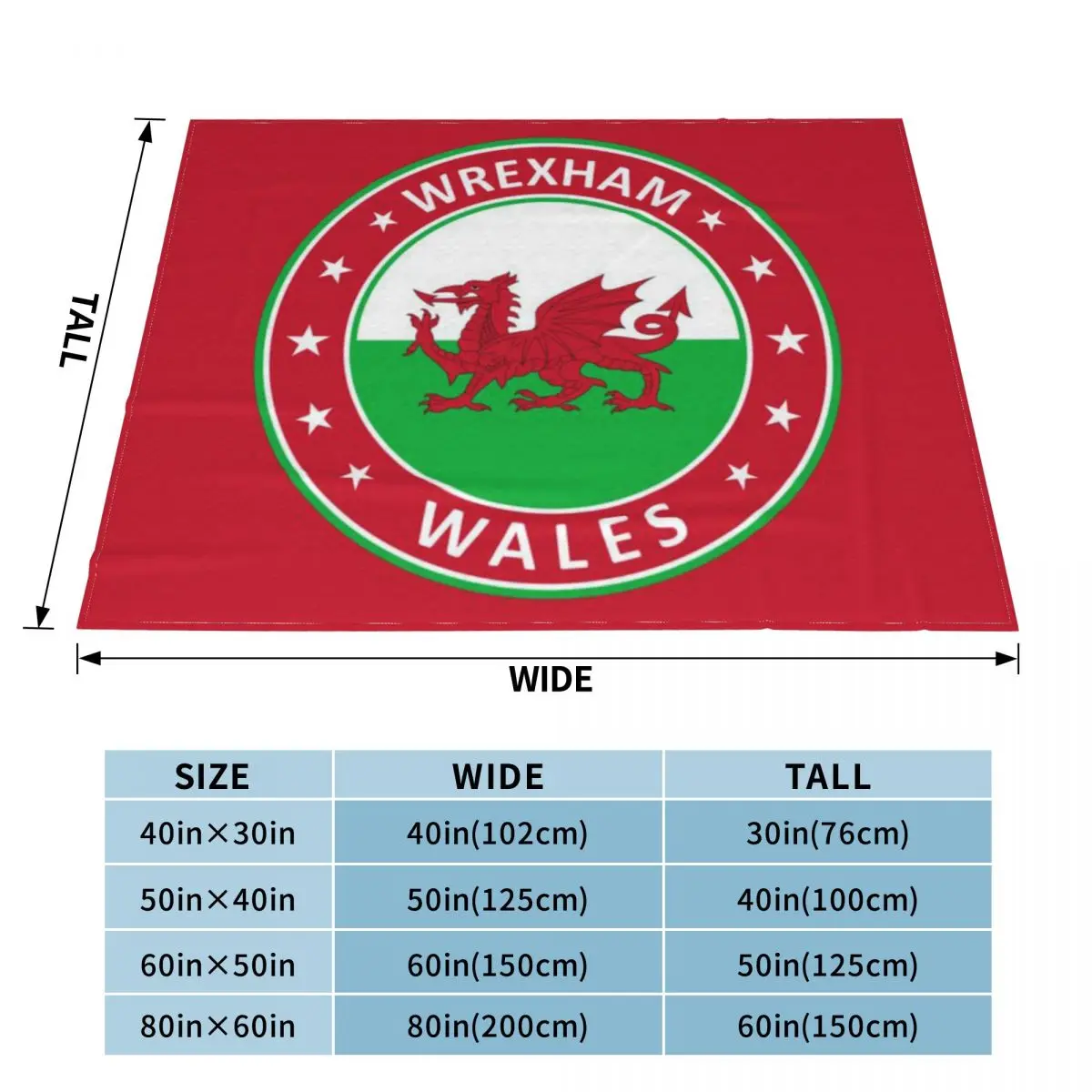 Ультрамягкое одеяло из микрофлиса Wrexham Wales