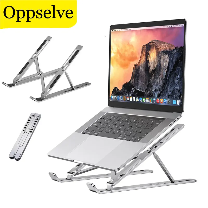 

Laptop Holder Stand For Desk Universal Computer Mount Foldable MacBook Pro Bracket Aluminium Alloy Notebook Support For iPad Pro