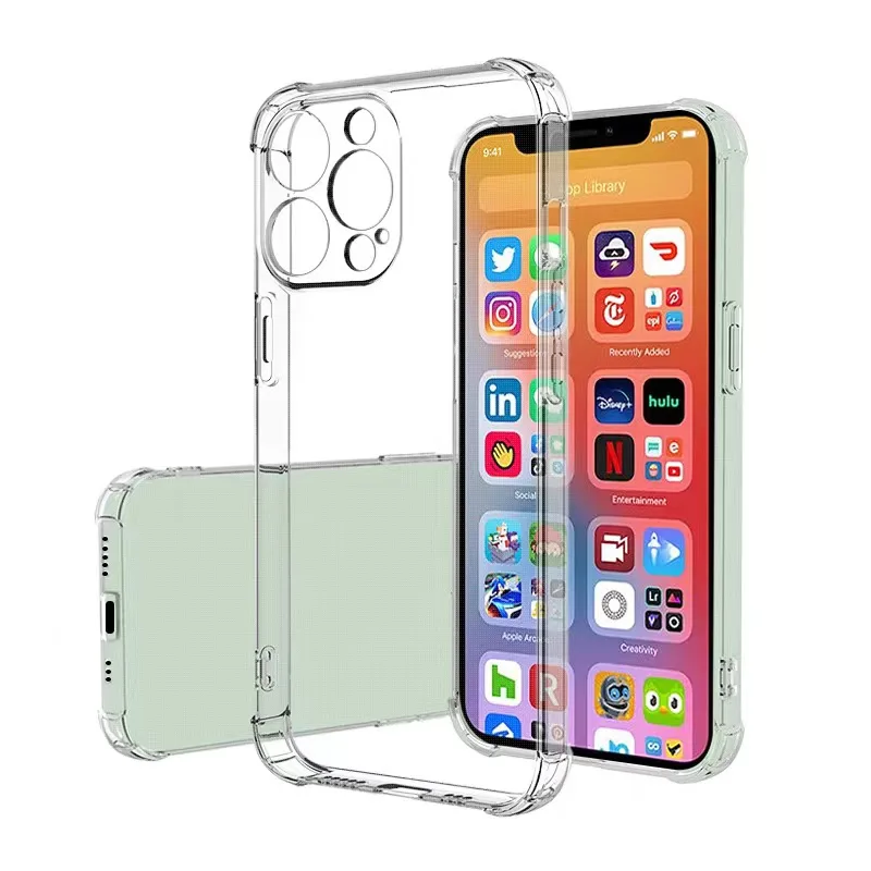 

Shockproof Transparent Silicone for Iphone 13 mini 13pro Max 13 Pro Ultrathin Cover Case for iphone 12 Mini 12pro Max 12 Pro 5G