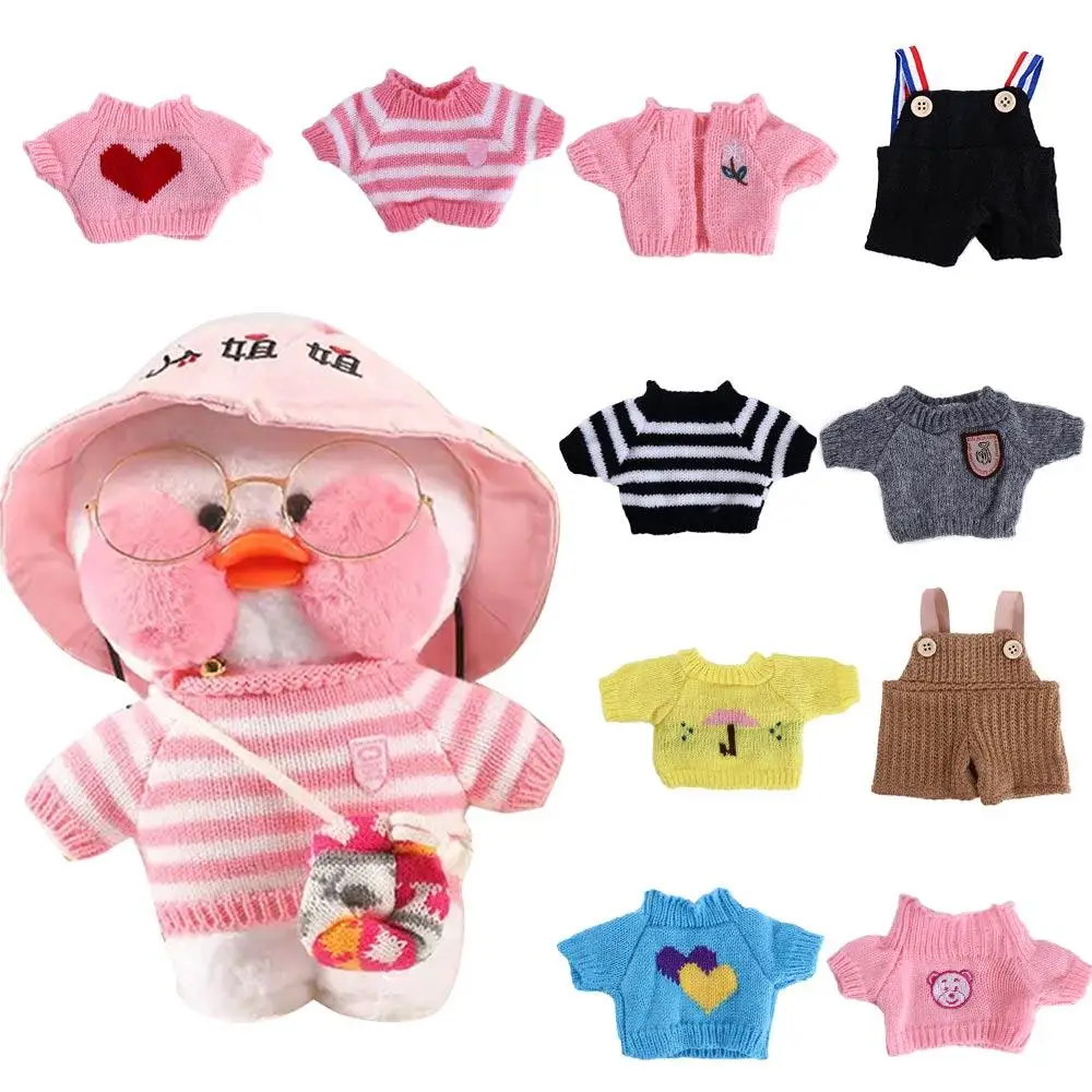 

30cm Mini Ducks Doll Clothes Soft Animal lalafanfan Duck Dolls Plush Detachable Clothes Plush Toy Birthday Gift Doll Accessories