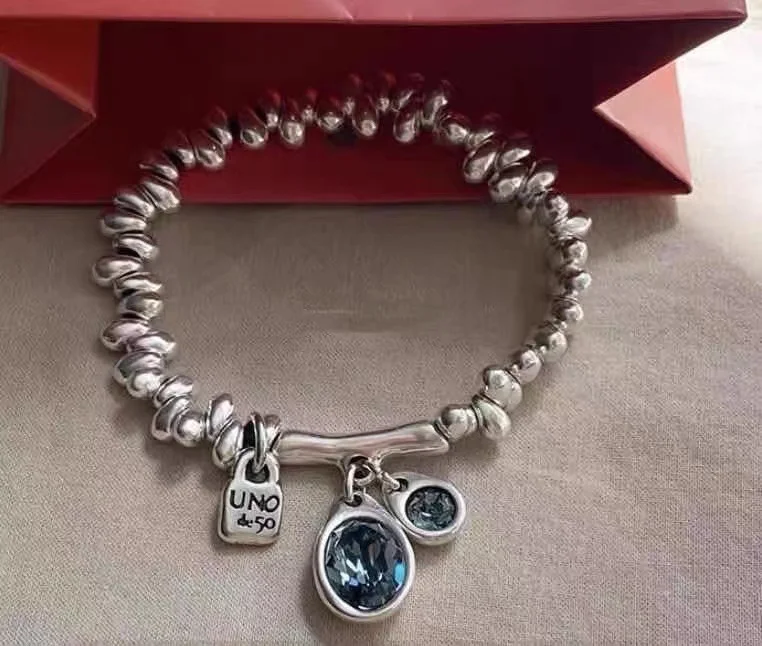 

Yisheng Alloy Bead Bracelet, Silver Clasp, With Logo, Wholesale, New 2021, European Fashion Gift