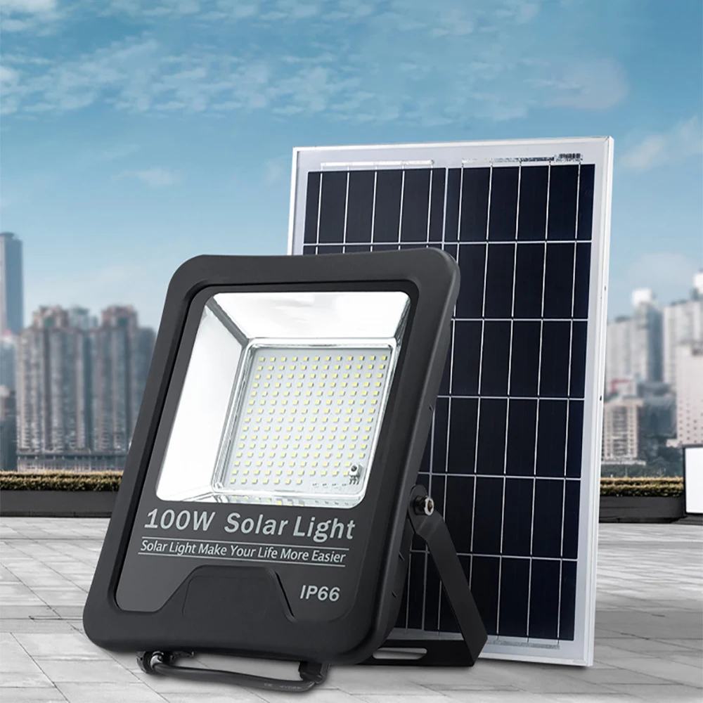 

LED Solar Floodlight 50W 100W 200W 300W 400W 500W Outdoor Waterproof IP66 Spotlight Pitch High Pole Rainproof Square Lighting