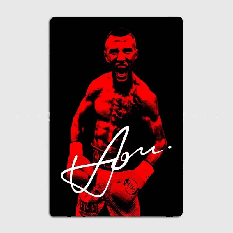 Легенды бокса классический жестяной металлический знак с современной эстетикой