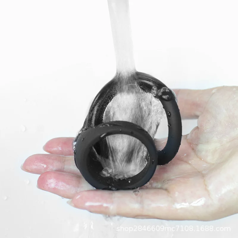 Игрушки Силиконовое двойное кольцо Кольцо-подкова Муж и жена Общий замок