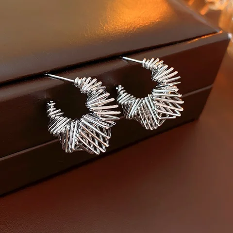 Викторианские серьги-обручи HYFAD