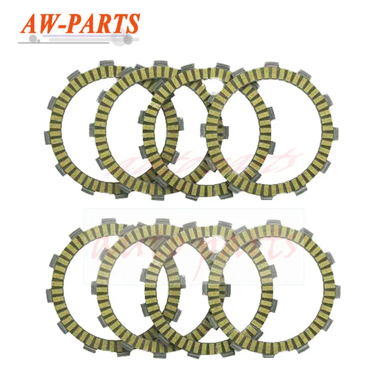

8 Pieces Clutch Friction Plate Kit For YAMAHA Competition YZ125 Vintage Motocross YZ 125 Cork-based clutch friction plates 111mm