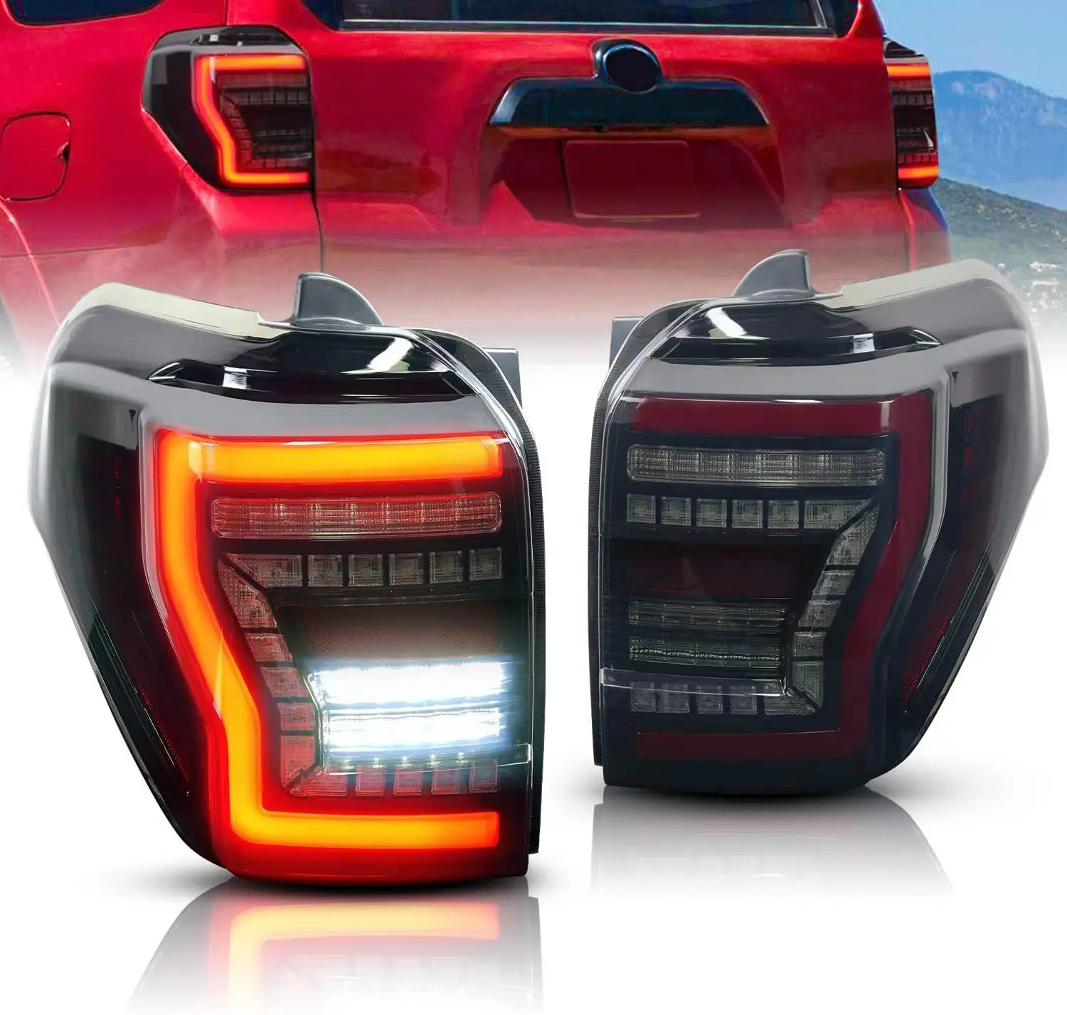 

Suitable for 14-21 years Toyota 4Runner LED taillight assembly modified driving lights daytime running lights signal lights
