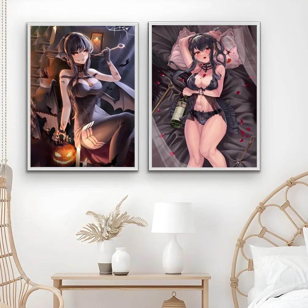 Y-Yor Briar S-Spy F-Family Sexy Poster Sticky Wall Art Printing Waterproof Home Living Bed Room Bar Aesthetic Decor