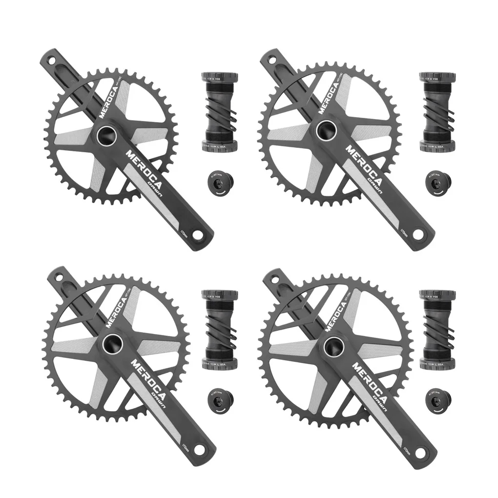 

Профессиональный набор кривошипов, обработка с ЧПУ, нержавеющий положительный зубчатый механизм, звездочка, широкое кольцо цепи с нижним к...