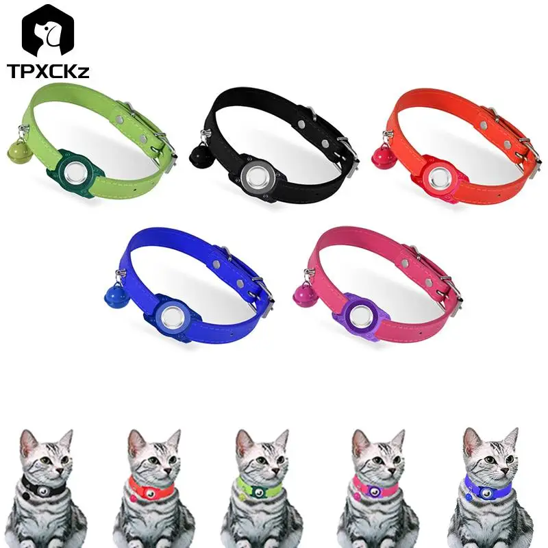 

Pet Smart Tracker Collar Anti-lost Dog Cat Bell Collar Protective Case Cover Strap Airtags Locator Tracker Accessories