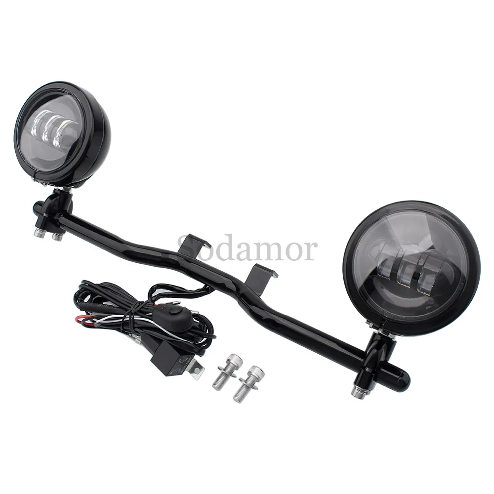 Аксессуары для мотоциклов противотуманные фары 4 5 дюйма светодиодная