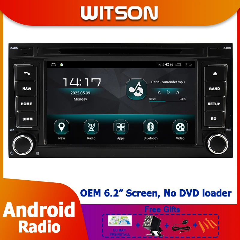WITSON OEM Android радио для VW Volkswagen Touareg T5 2004-2011 без DVD колоды Авто Мультимедиа стерео WIFI Bluetooth CarPlay DSP