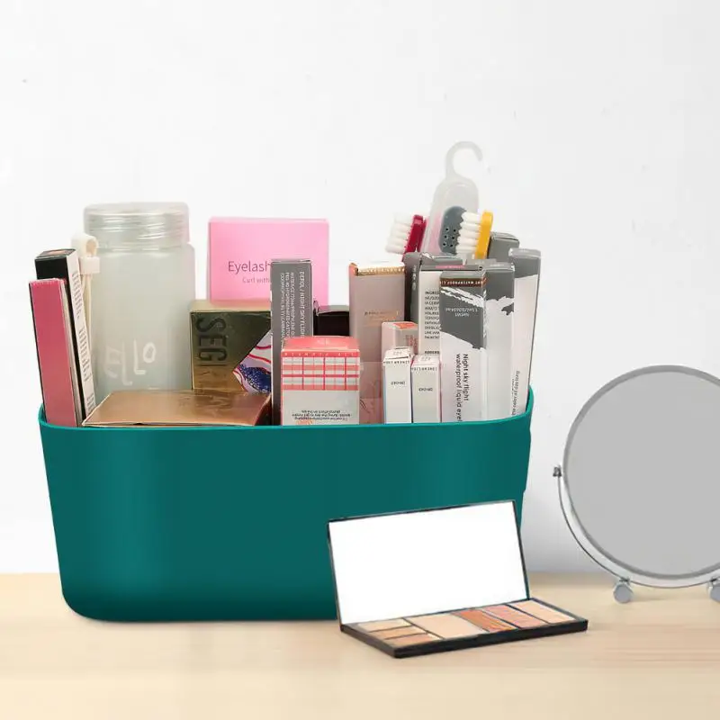 

Plastic Sundry Storage Basket Student Desktop Snack Storage Box Cosmetic Storage Box Sorting Box Makeup Box Household Kitchen