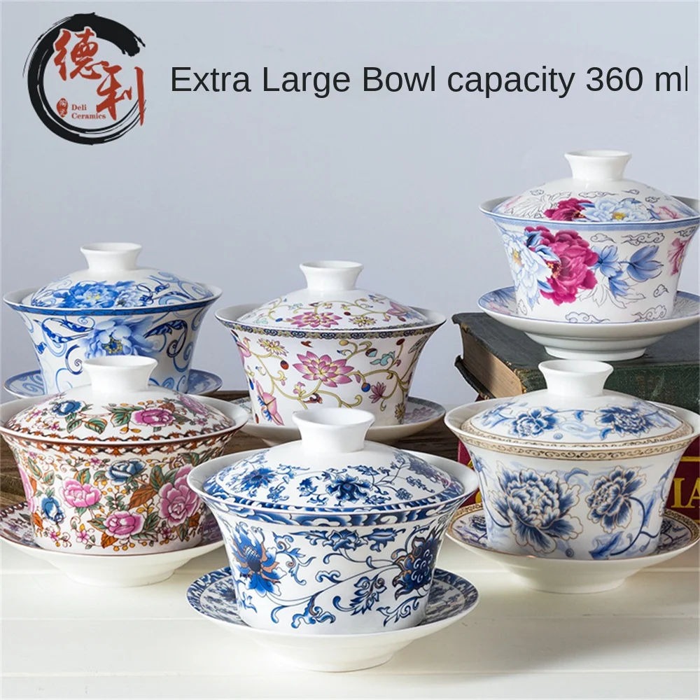 

Teabowl Cover Bowl High Quality Tea Set Teaware Teacup Chinese Style Tea Bowl Drinking Tool Tea Cup Ceramic Cup Drinkware