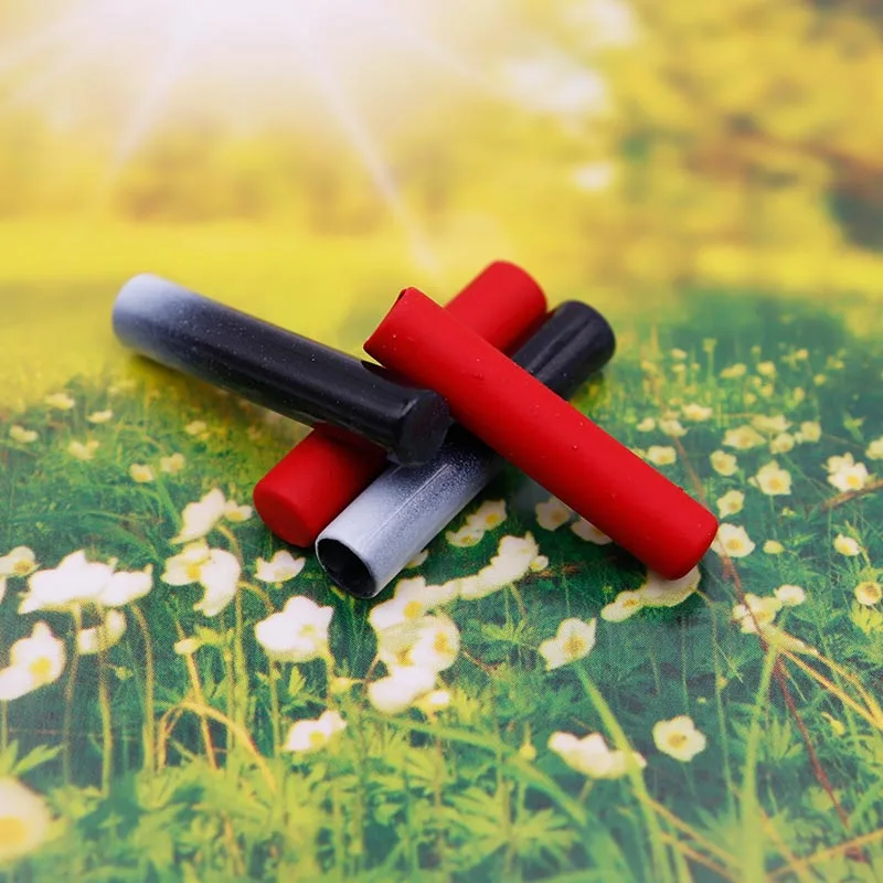 100pcs Wholesale Coolstring Metal Aglets 24.5*5MM Canvas Boot Sneaker Lacet Decorative Tips Red/Black Spray Painted Rope Heads