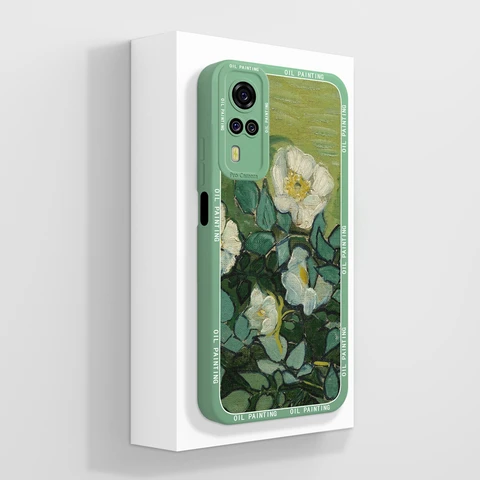 Для Vivo Y51 Y51A Y53S Y31 Y33 Чехол Изысканная задняя крышка для телефона Vivo Y 51(2020) Y 31 (2021) Мягкий жидкий силиконовый чехол