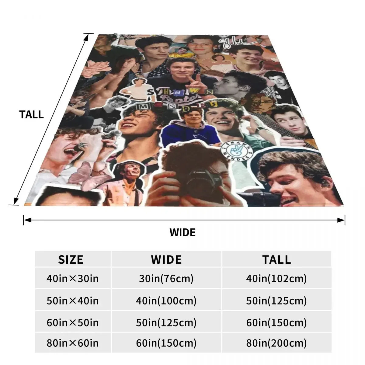 S-Shawn Mendes теплые мягкие одеяла музыкальная певица фото самолета дорожное одеяло