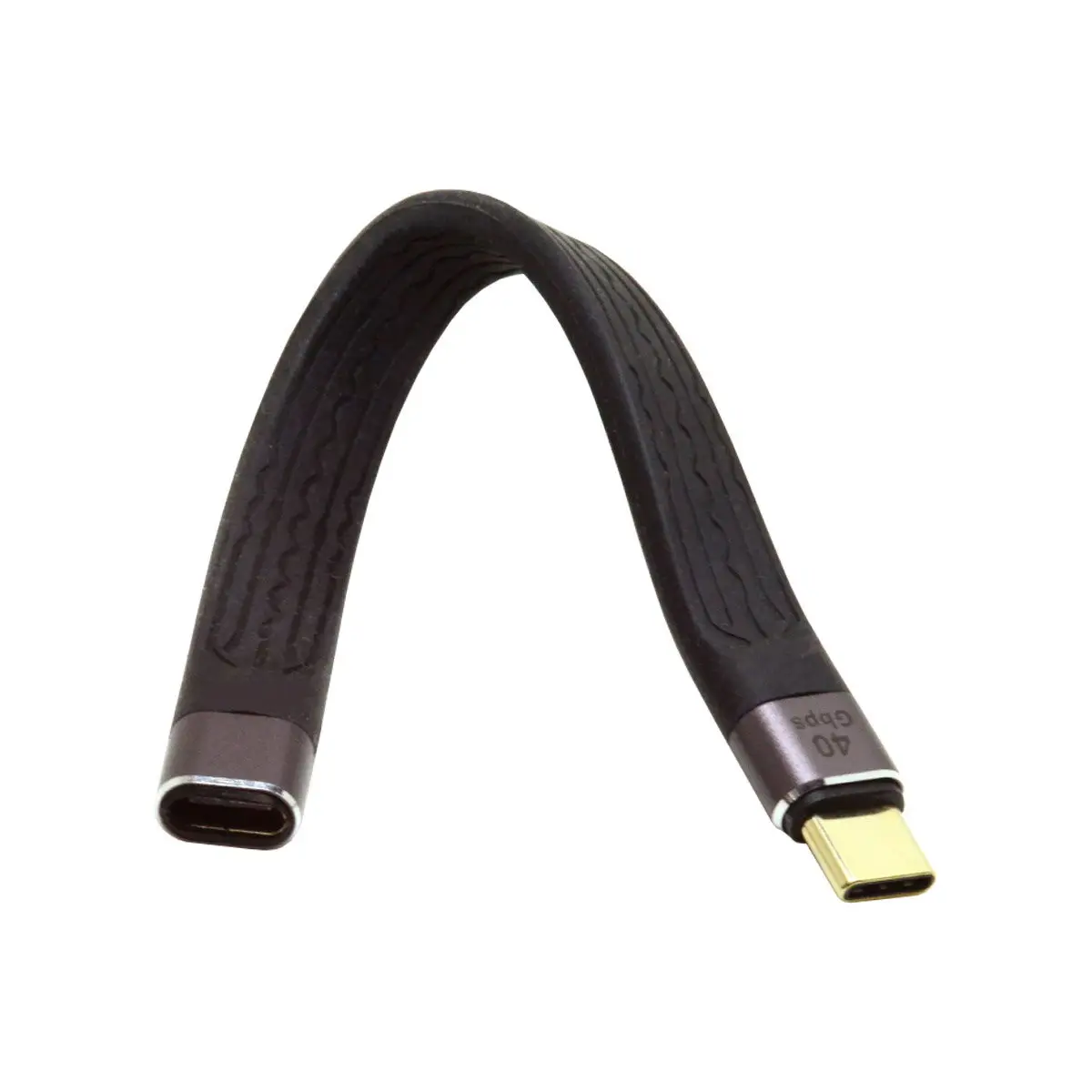 ChenYang USB-C USB4 Удлинительный кабель тонкий плоский штекер-гнездо 40 Гбит/с 100 Вт