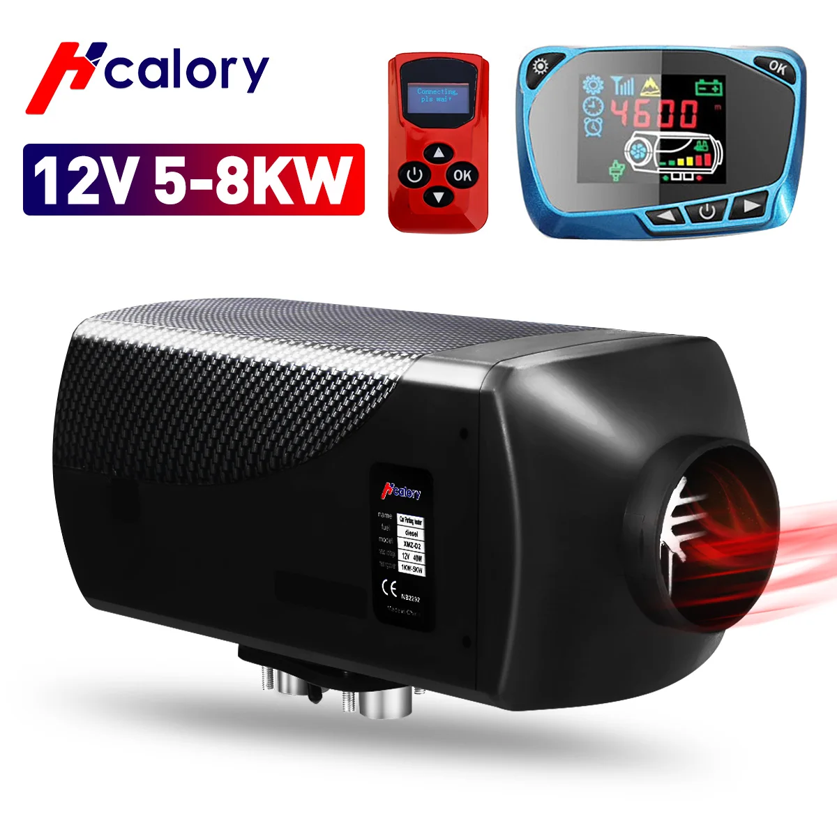 

8000W Air diesels Heater 8KW 12V Car Heater For Trucks Motor-Homes Boats Bus +LCD Monitor Switch +English Remote + Silencer