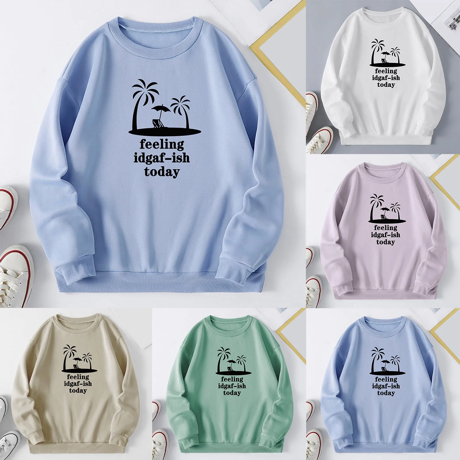 

Womens Autumn Winter Round Neck Letter Print Fleece Loose Fit Sweater Teen Tops School 100 Cotton Sweatshirt for Women