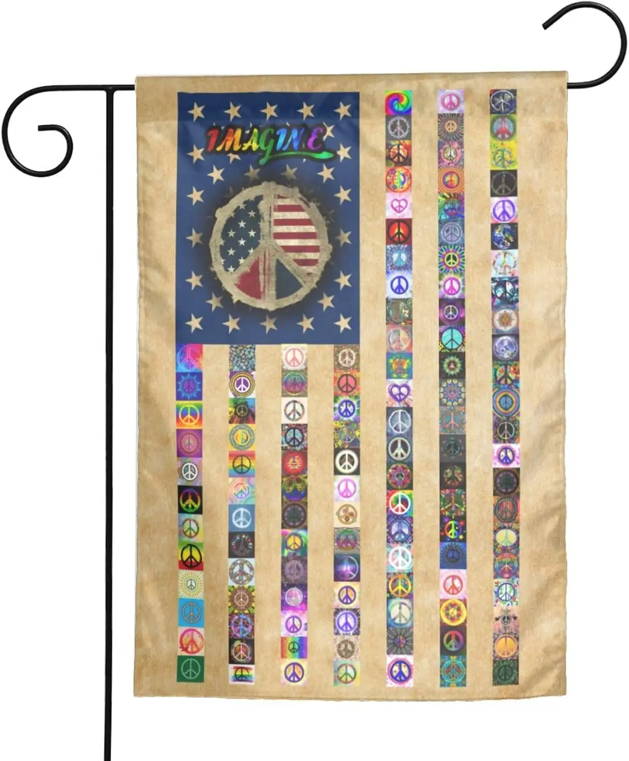 Флаг мира США, 12 x 18 дюймов, двусторонний, вертикальный, для сада, для использования в помещении и на улице, идеальное украшение IIX SSL (art.: 3920dbc973376) - 3920dbc973376