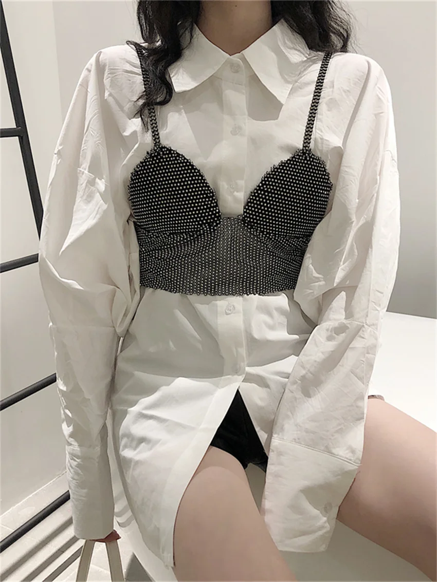 Рубашка Alien Kitty Женская средней длины с рукавами-фонариками универсальная