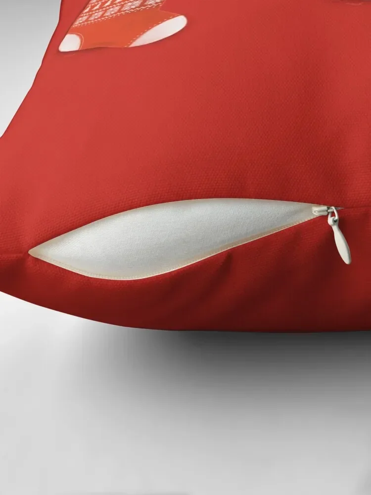 Рождественская декоративная подушка с изображением крышки рождественские