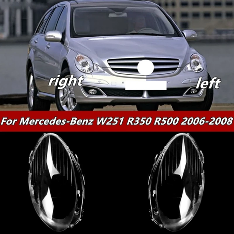 

Car Headlight Shell Lamp Shade Transparent Lens Cover Headlight Cover For Mercedes-Benz R350 2006-2008