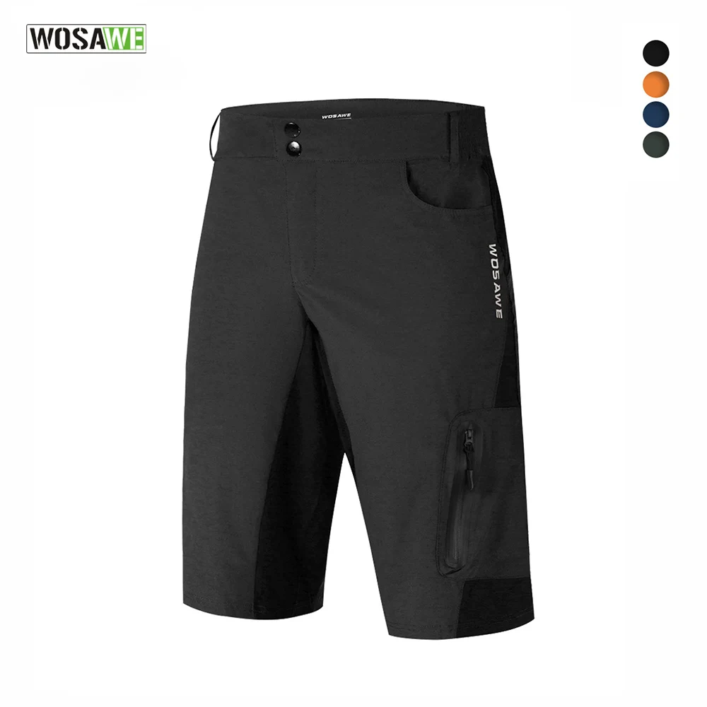 

Шорты WOSAWE Мужские для горного велосипеда, водонепроницаемые свободные спортивные, для спорта на открытом воздухе, для бега, горного велосип...