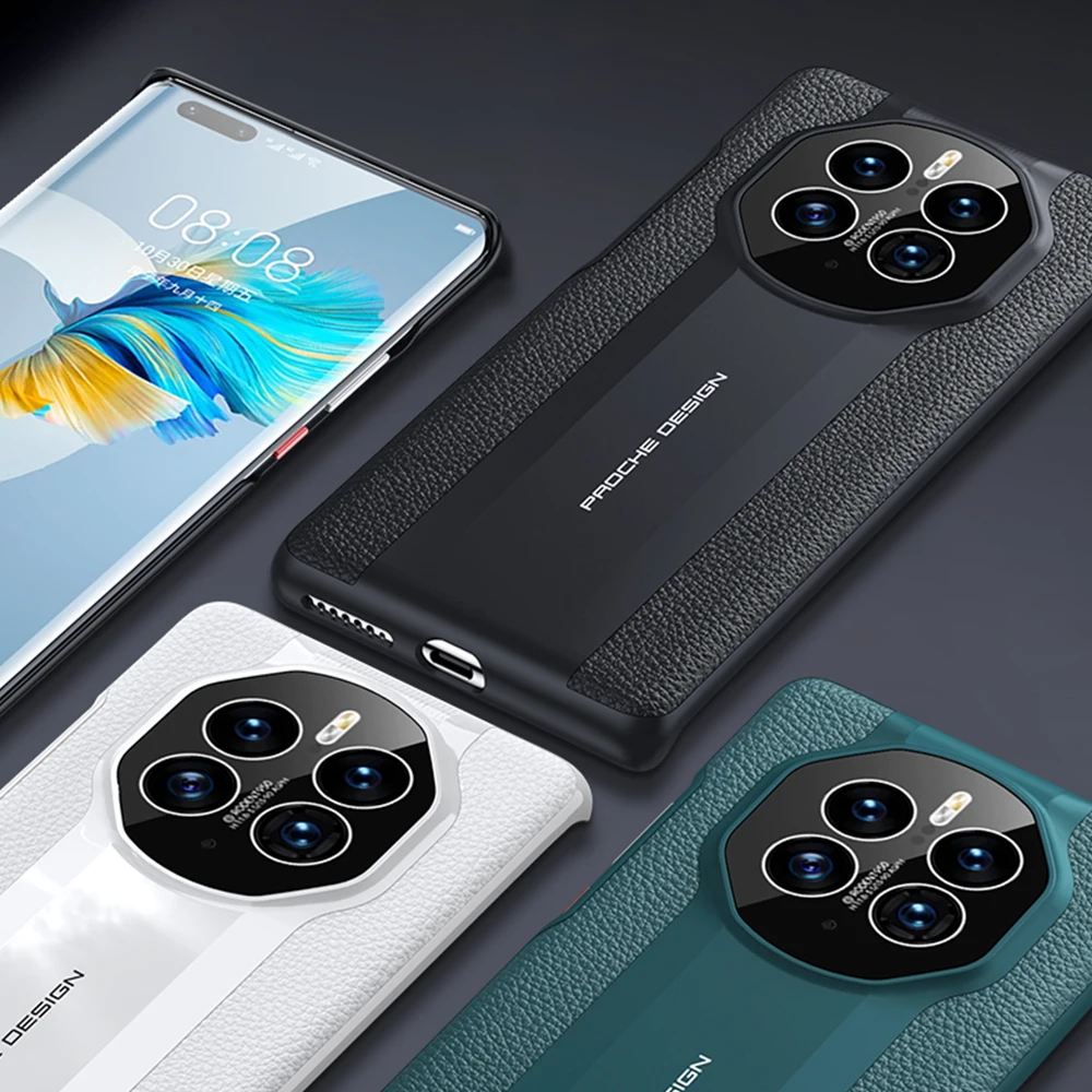 Mate 50E Genuine Leather Phone Case for Huawei Mate 50 Pro Luxury 100% Natural leather Protection Cover For Mate50 Capa