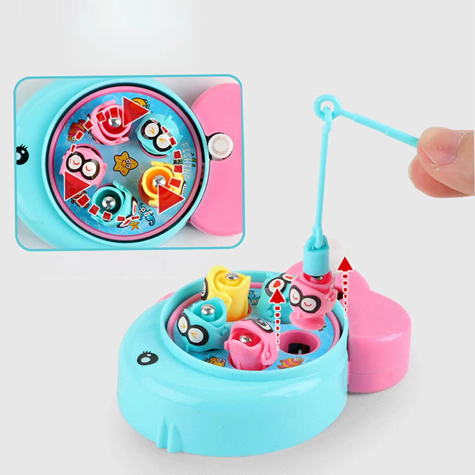 

Portable Fishing Toy Early Educational Toys for 3 4 5 Year Old Holiday Gifts