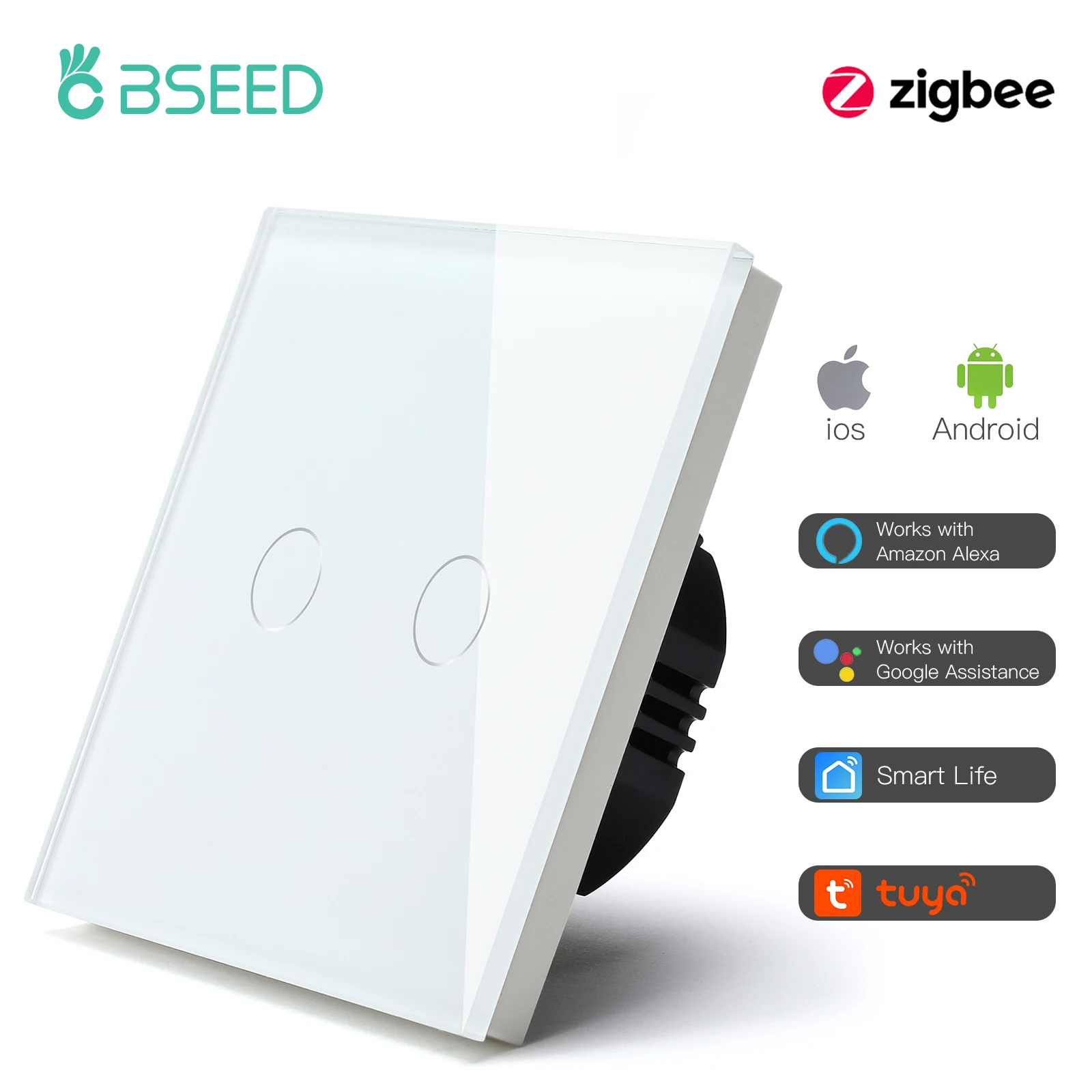 

Сенсорные выключатели BSEED Zigbee 1/2/3 Gang