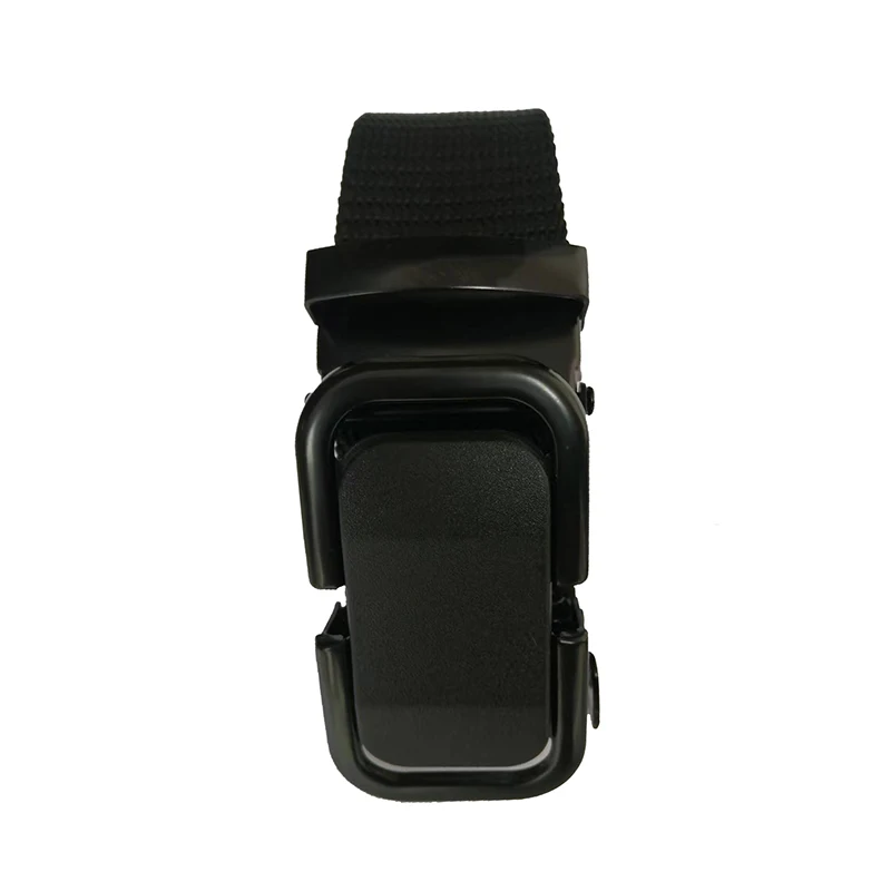 Belt Plastic Automatic Buckle Casual Versatile Belt Pant Belt Imitated Nylon Tactical Belt Simple Solid Color Premium Unisex