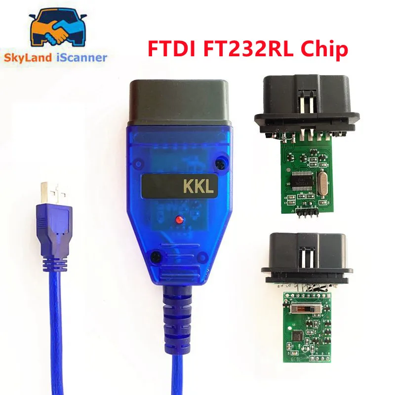 

Интерфейс OBD2 для VAG KKL 409 с кабелем для подключения микросхемы FTDI FT232RL для устройства сканирования