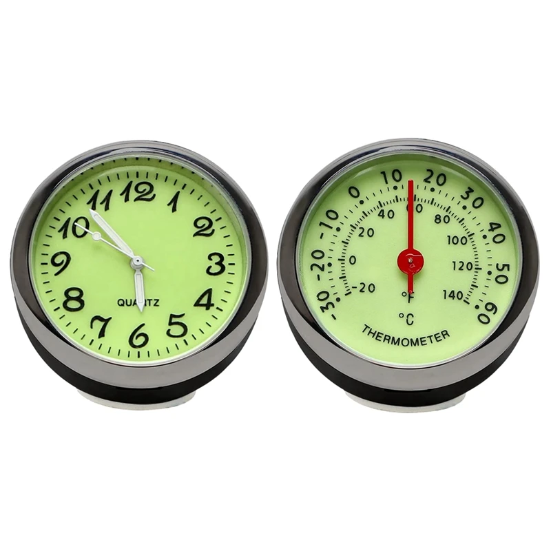

Car Digital Luminous Quartz Clock Car Thermometer for Air Conditioning Ventilation Interior Decoration