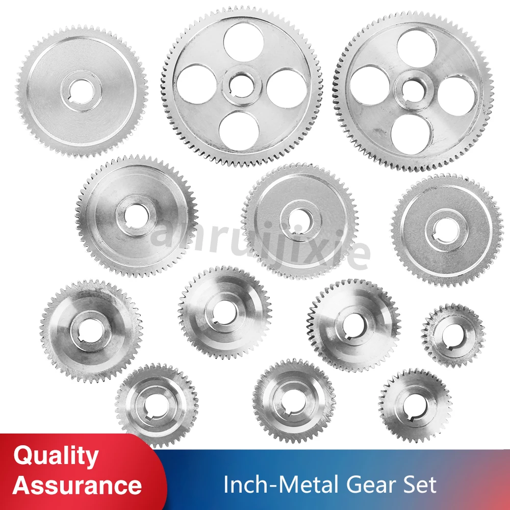 

13pcs Imperial Metal Gear Kit SIEG C2&C3 Exchange Gear/JET BD-6&BD-7 Mini Lathe Gear Set