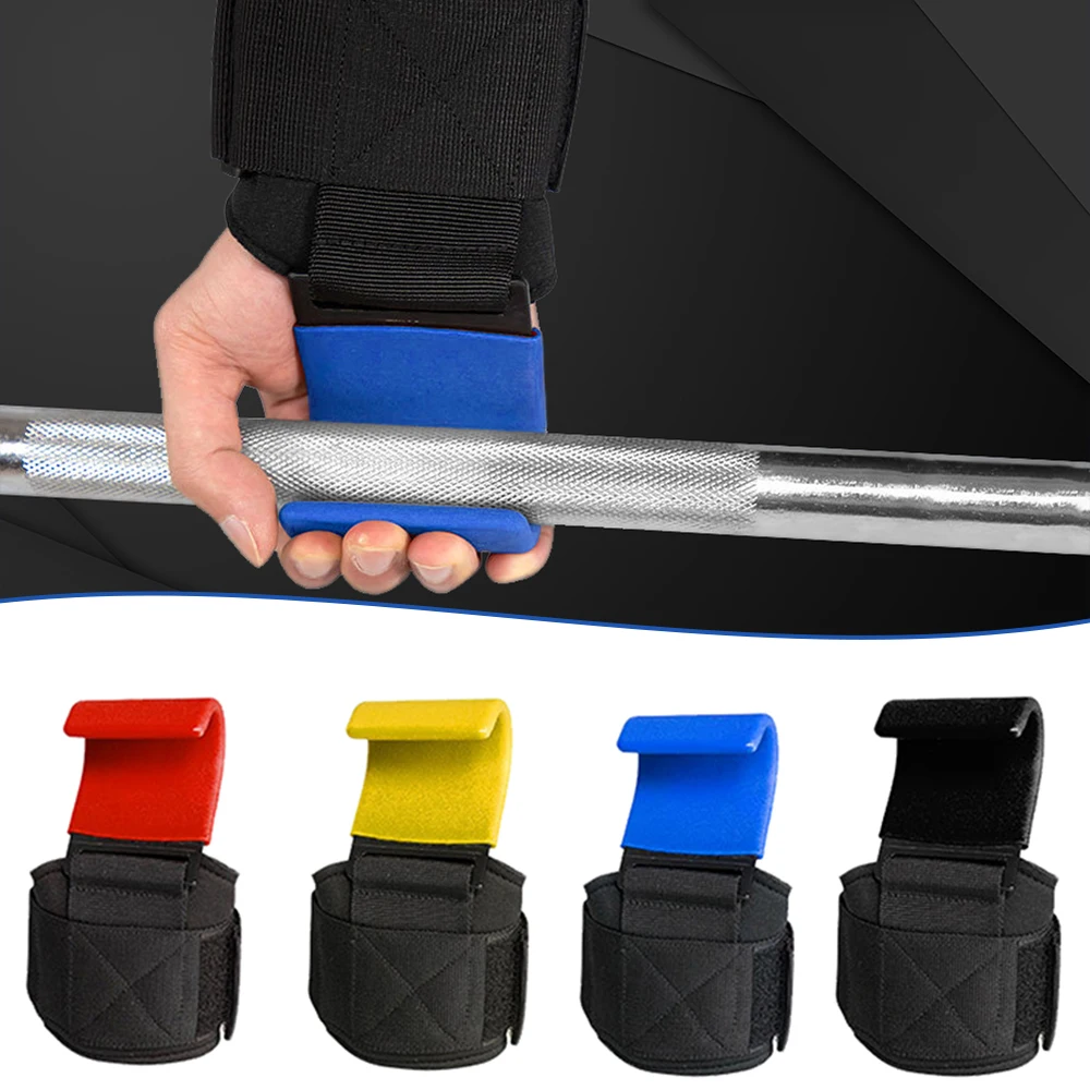 

Training Pull-ups Powerlifting Grips Lifting Wraps Hook Wrist Gym With Duty Weight Hand-bar Hooks Straps Heavy Padded Gloves
