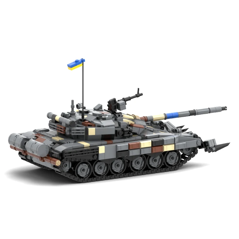 Военный строительный блок MOC T-72AV Minesweeper сборная модель танка коллекционная