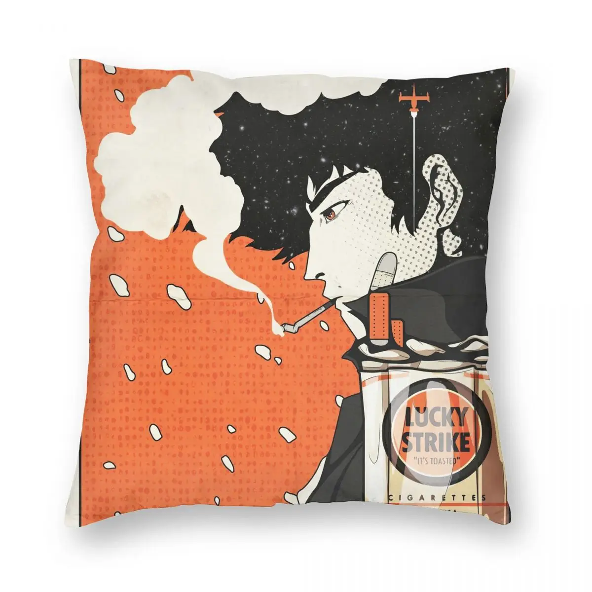 

1PC High Quality 45*45cm Polyester Pillow Case Cowboy Bebop Throw Pillow Decoration For Home
